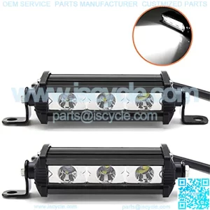 2PCS 4 Inch 15W Single Row LED Light Bar Low Profile Ultra Thin Slim Mini Spotlight Light for SUV ATV Truck Boat