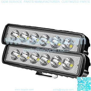 Automotive Led Work Light Bar Spotlight,6 inch 48W 10,000LM Super Bright Off Road Driving Fog Lights Golf Cart Day Runing Lights Waterproof for Truck Pickup SUV ATV UTV Tractor, Pack of 2