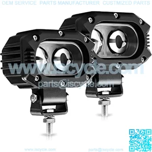 2 pcs LED Spot Lights LED Pod Light 4 inch 96W 8000LM Led Driving Light LED Cube Light for Truck ATV UTV SUV Offroad Motorcycle Boat (914Z-S-pair)