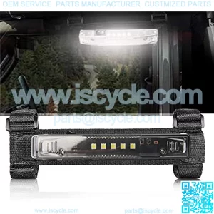 OPL5 Universal Roll Bar Mount for LED Light UTV Interior Light Utility Courtesy Work Light Wraparound Roll Light Bar Dome Light for UTV ATV Truck Car Off Road Vehicle