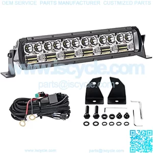 LED Light Bar, 12 Inch 162W Off Road LED Light Bar Dual Row LED Work Lights Spot Flood Combo Fog Light with Wiring Harness LED Driving Light for Truck ATV UTV SUV Tractor Boat