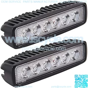 LED Light Bar, Northpole Light 2x 18W Spot Work Light Strips, Off-road Light Bar, Driving Fog Light IP67 Waterproof for Off-road, Truck, Car, ATV, SUV
