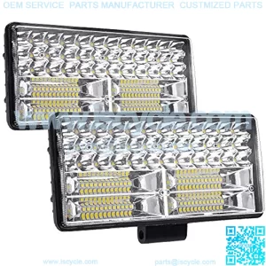 Led Driving Light Bar, 9 inch, 12-80V 84LED 32,000lm 250W Spot & Flood Combo Off Road Light Bar Driving Waterproof Led Work Light for Truck Tractor Pickup Boat Car SUV ATV RV (Pair)