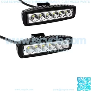2X 6in 36W Slim Led Light Bar Spot Flood Motorcycle ATV 4X4WD Bumper Backup Pods
