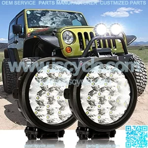 7" Round LED Driving Lights 2 Pcs, 160W LED Off-Road Light Bar, 16000lm Combo Beams Offroad Vehicle Work Lights for Truck ATV UTV Golf Cart Lighting Pickup