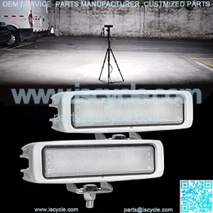 Super Bright Boat Lights for Night Fishing, Boat Flood Lights Marine Docking Deck Spreader, 6.3Inch, 12/24V