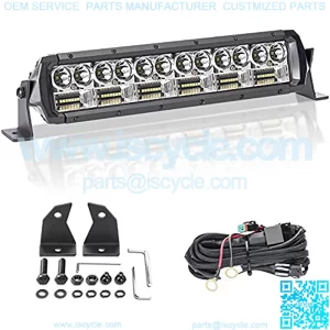 12 Inch Slim LED Light Bar, 16200LM Dual-Row Spot Flood Combo Off Road Driving Fog Light, IP68 Waterproof Ultra-Thin LED Light Bar for Truck ATV UTV Tractor Boat etc.