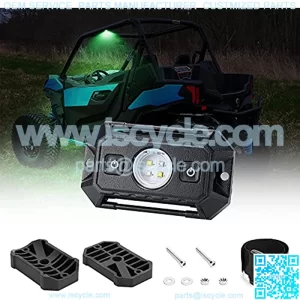 UTV Interior Dome Light W/ Switch Universal LED Light Utility Roll Cage Light Car Interior Reading Light Map Lights Interior Dome Light for UTV RZR 4x4 Can-Am Polaris Ranger Truck - White/Green