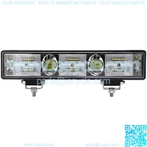 LED Lights Bar Dual Color Yellow/White 1Pcs 11.5Inch 60W Driving Fog Lights Bar Auxiliary Work Lights fit for Tractor Cart Excavator Dozer Truck ATV UTV SUV Golf Boat