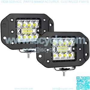 LED Light Pods, ELELION 4 Inch 42W Flush Mount Led Pods for Truck, Spot Flood Combo Side Shooter Led Pods Light for Off-Road Boat Tractor SUV, IP67 Waterproof , 2PCS