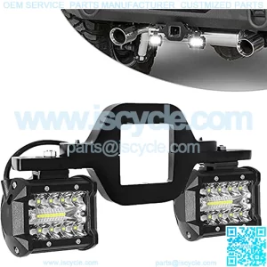 Hitch LED Lights,EBESTauto 4 Inch LED Work Light Pods with 2.5 Inch Towing Hitch Mount Brackets for Truck Trailer SUV Pickup Fit Dual Led Off-Road Driving Hitch Light bar