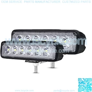 2Pcs 48w Car LED Light Bar, 8,000lm Work Lights LED Pods Car Fog Lights Off Road Led Lights Driving Lights Headlight Fits for Trucks Off Road ATV UTV Golf Cart Trailer