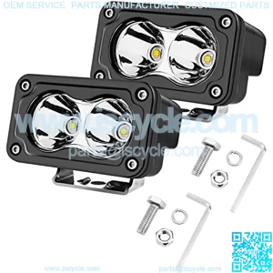 LED Pods, 2PCS 40W 3 Inch Driving Light Bar Off Road Spot Light Super Bright Work Light Cube LED Bumper Light Pod Fog Light for Truck ATV UTV Motorcycle Boat Offroad