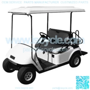 Golf Cart Top Canopy | 80 Inch White/Beige color