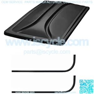 3G Universal 80" Black Extended Roof Kit for Club Car DS Golf Carts 1976-1999