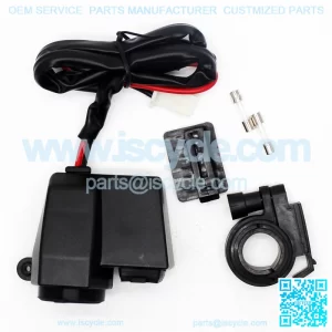 12V motorcycle USB charger power outlet phone GPS navigator waterproof