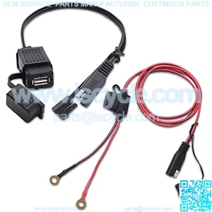 MICTUNING SAE to USB Cable Adapter Waterproof USB Charger Quick 2.1A Port with Inline Fuse for Motorcycle Cellphone Tablet GPS and More