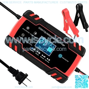 Car Battery r, 12V/8A 24V/4A Smart Automatic Battery r Maintainer Trickle r for Car Truck Motorcycle Lawn Mower Boat Marine RV SUV ATV SLA Wet AGM Gel Cell Lead Acid Battery