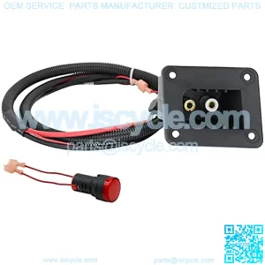 Golf cart Charger Receptacle??36V Powerwise Charger Receptacle Fitfor EZGO Golf Cart Medalist & TXT DCS/PDS Item??with Harness. OEM#73345G01/73051-G29+73063-G01