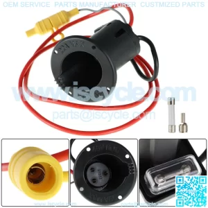 48 Volt DC Charger Receptacle & Fuse Kit For CLUB CAR DS Golf Cart 1018468-01