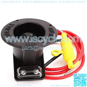 Golf Cart 48 Volt Charger Receptacle and Fuse Assembly for Club Car DS,Golf Cart Charging Receptacle 101802101 1017968-01 1018949-01