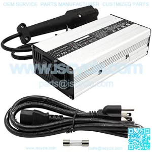 48Volt 6A 3Pin Golf Cart Battery Charger with Plug Portable Golf Cart Accessories Compatible with Golf Cart G29 Years 2007 Up