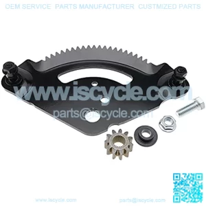 Steering Sector Gear Plate with Shaft Pinion Gear Replacement for Troy Bilt TB2450 TB2246 TB2142 TB1942 1999-2004