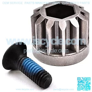580683702 580683701 Steering Shaft Pinion Gear w/ 580683601 Bolt, fits Craftsman Poulan Pro Weedeater RedMax Garden Tractor Lawnmower