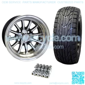 12" PHOENIX Wheels and 22x9.5-12" DOT Street Tires Combo - Set of 4 (Choose Your Color!)