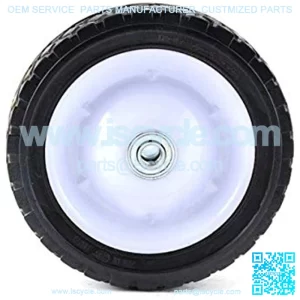 7" Universal Replacement Steel Wheel with 55 lb. Load Rating, Black