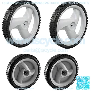 Craftsman 583719501 Lawn Mower Front Drive Wheel and Craftsman 431880X460 Lawn Mower Rear Wheel Bundle