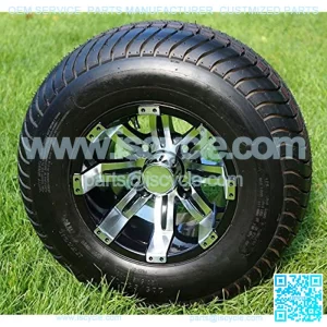 10" Black Wheels and 205/65-10 Comfortride DOT Tires - Set of 4