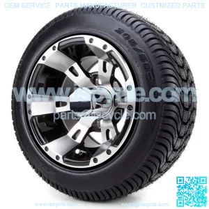 10" Machined Black - Tires and Wheels Combo