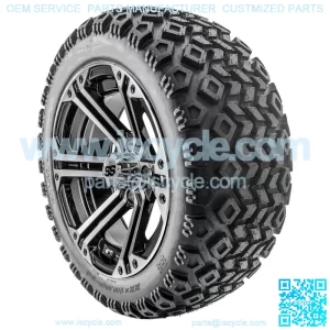 14" RX353 Machined Wheels and Lifted Tires Combo