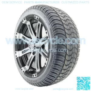 14" Machined Wheels (ET-0) and Tires Combo