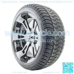 14" RX340 Machined Wheels and Tires Combo