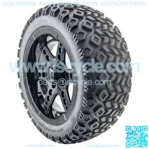 14" RX262 Black Wheels and Lifted Tires Combo