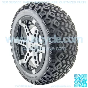 14" RX260 Machined Wheels and Lifted Tires Combo