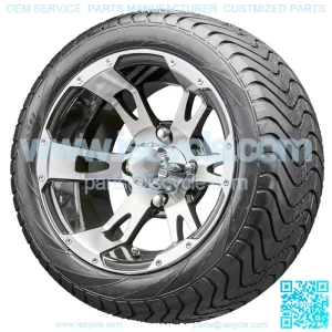 12" RX320 Machined Wheels and Tires Combo