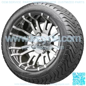 12" RX270 Machined Wheels and Tires Combo