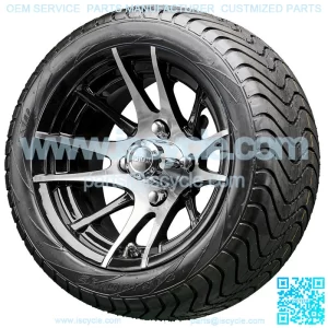 12" RX101 Machined Wheels and Tires Combo