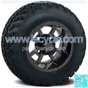 GTW Storm Trooper Golf Cart Tire & Wheel Combo 22x11-10" Set of 4 (22" Tall)