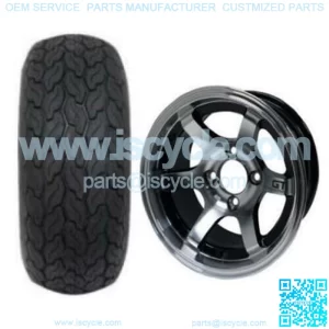 20x10-12" Street Tire/Wheel Combo (20" Tall Premounted)