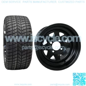 205/35-12" Golf Cart Tire & Wheel Combo (18" Tall Premounted)