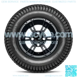 DoubleTake 23x10.5-12" Golf Cart Hybrid Tire & Wheel Combo (23" Tall Premounted)
