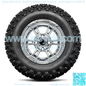 DoubleTake 23x10.5-12" Golf Cart Trail Tire & Wheel Combo (23" Tall Premounted)