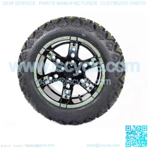 23x10-14" Golf Cart Tires & Wheels (23" Tall Pre-Mounted)