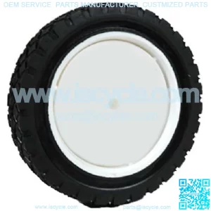 490-321-0002 Plastic Wheel with 35 lb. Load Rating - 7-Inch x 1.5-Inch, Black