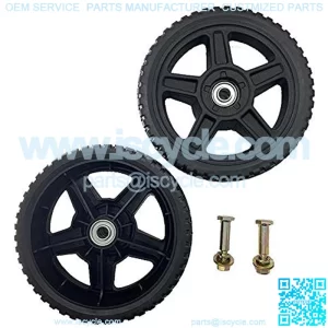 Set of 2 Wheels Kit for Push Mowers (8" Inch)