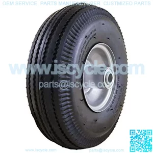 Universal Fit Pneumatic (Air Filled) Hand Truck / All Purpose Utility Tire on Wheel with Adapter Kit Included